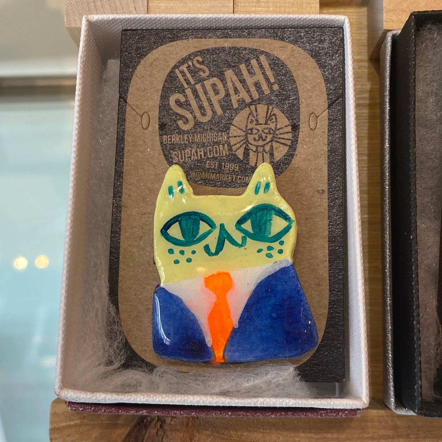 Highly Professional Business Cat Clay Pins