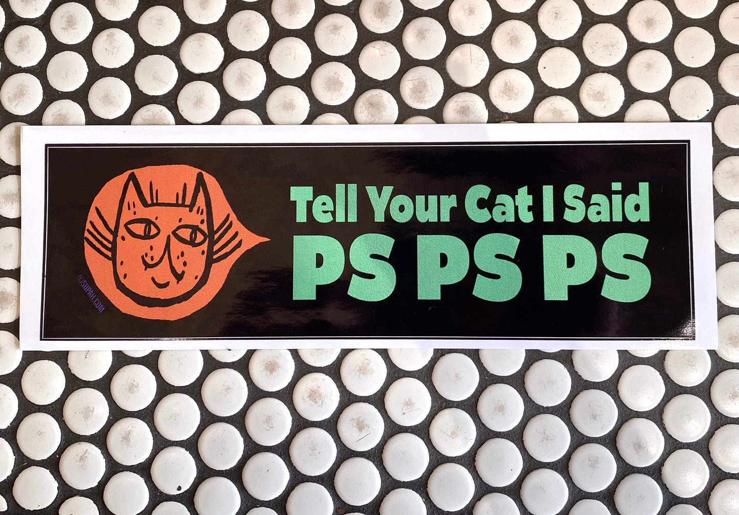 Tell Your Cat I Said Ps Ps Ps Bumper Sticker