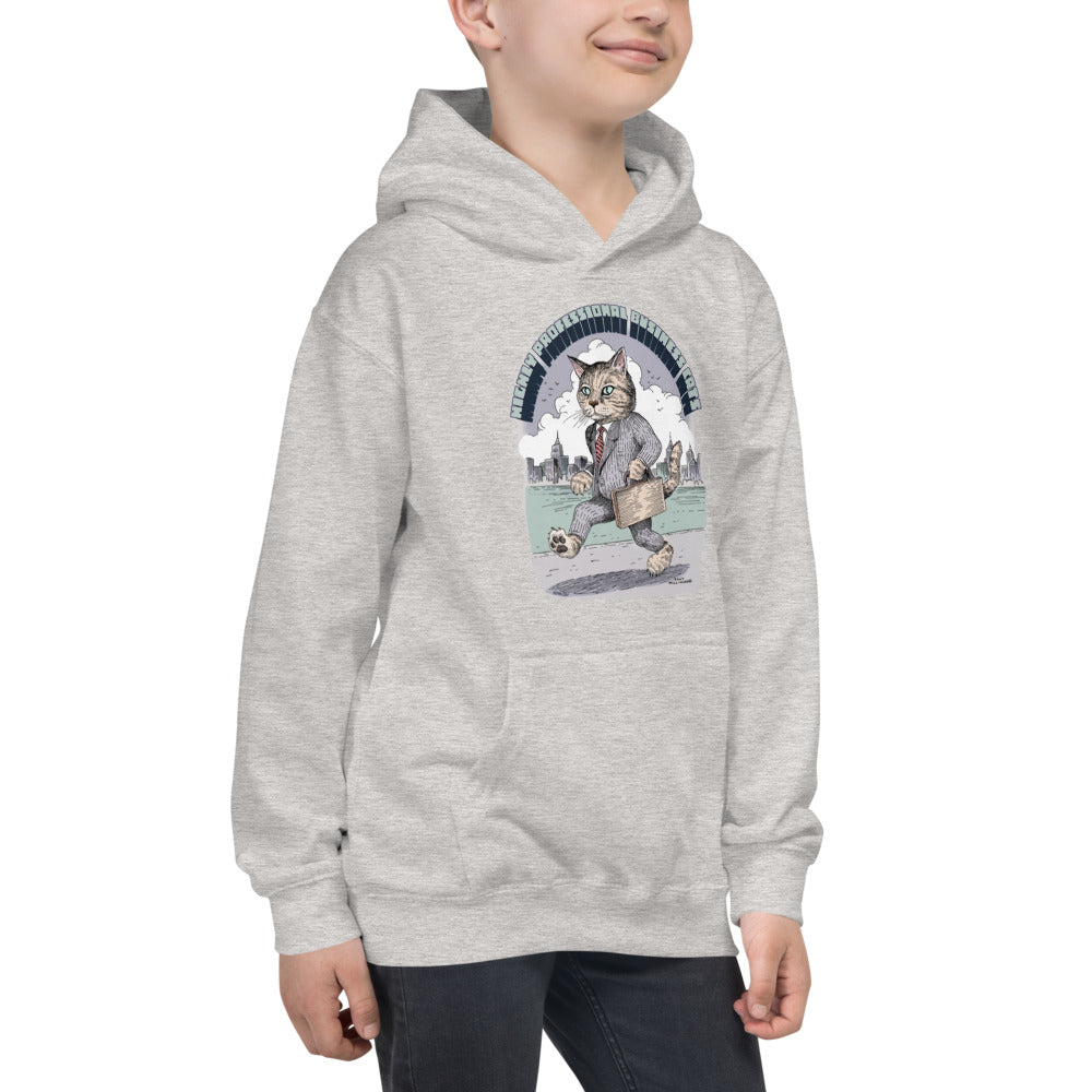 Business Cats Kids Hoodie