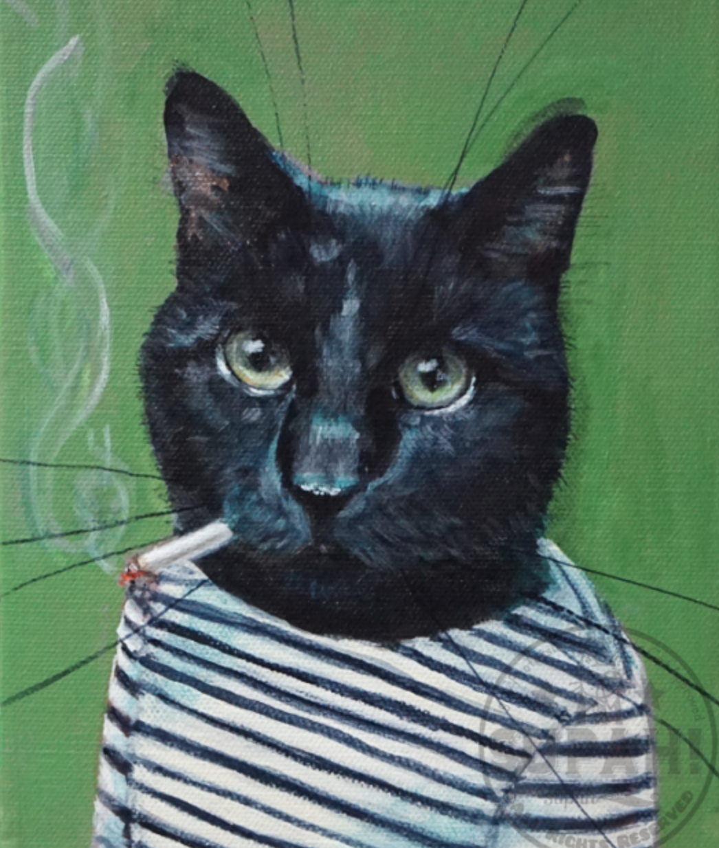 Giclée Print Cat Lucky