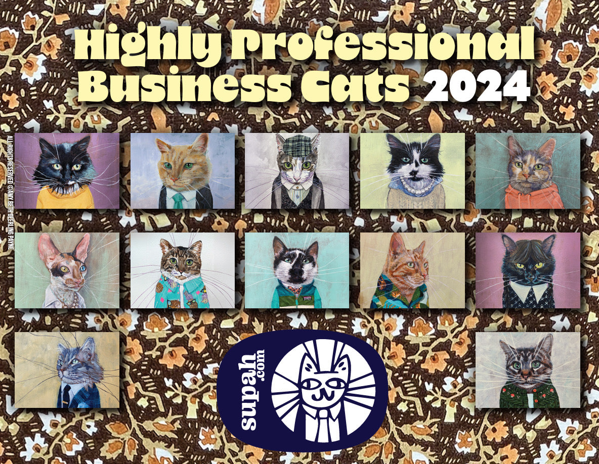 Business Cats Wall Calendar 2024