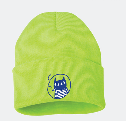 Supah Beanie - EMBROIDERED Lucky Cat
