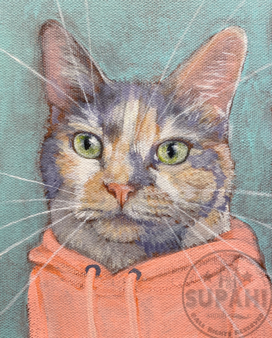 Giclée Print Cat Louie the Calico