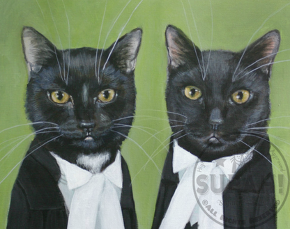 Giclée Print Cats Jasper and Emma